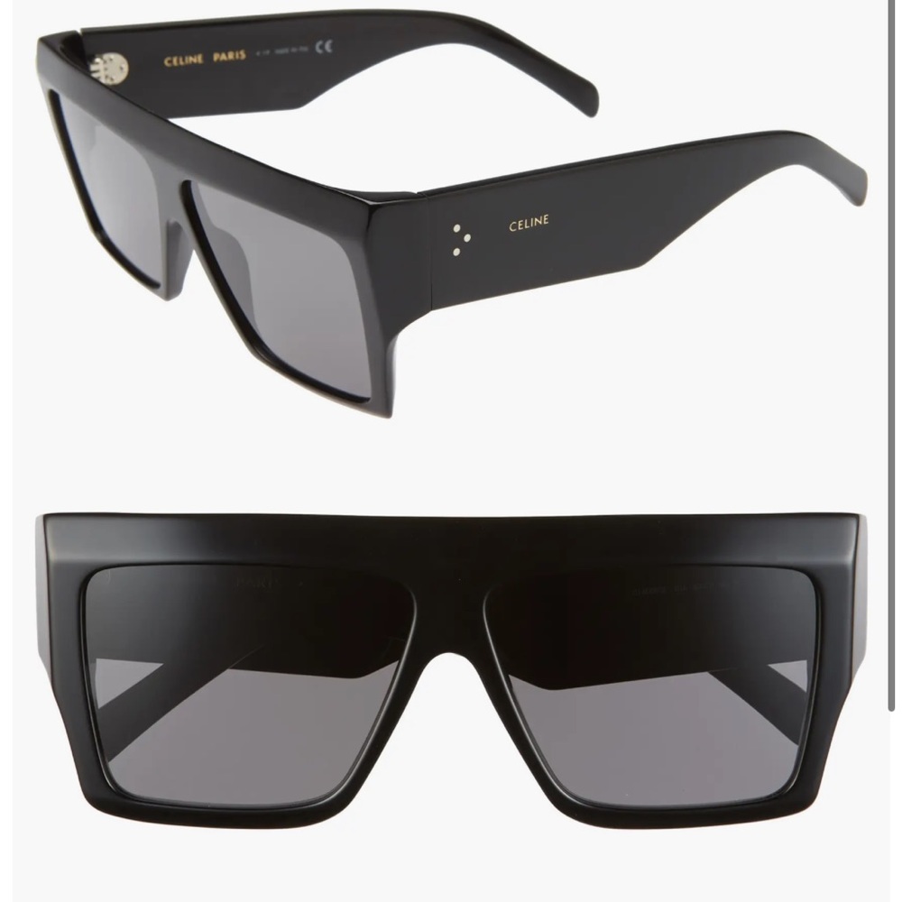 60mm Flat Top black Sunglasses with original cases!